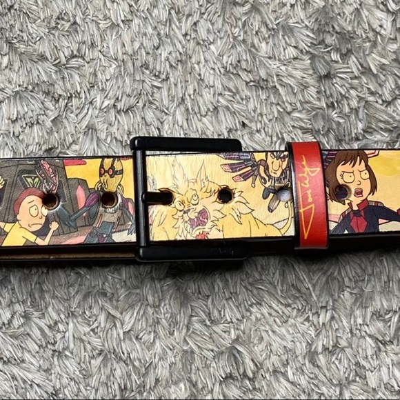 Jon Wye Womens Medium Width Space Buckle Belt multicolor Leather - Picture 4 of 8